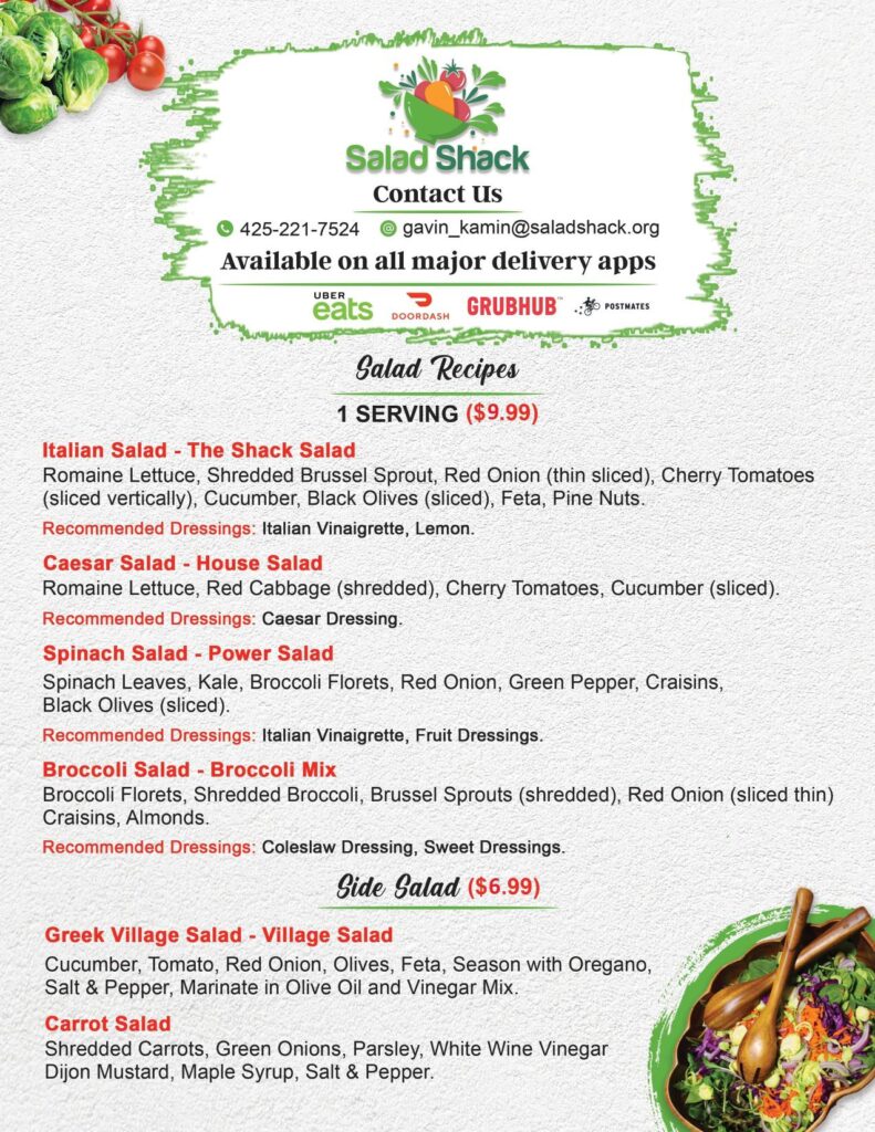 Front Menu